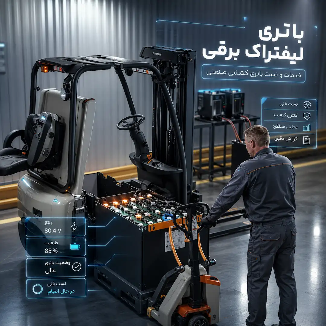 تست باتری لیفتراک