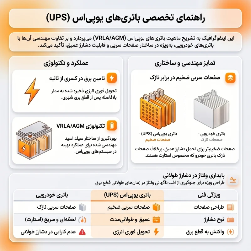 راهنمای تخصصی انتخاب باتری یو پی اس