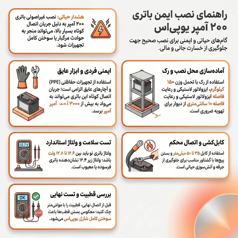 کاربردهای استراتژیک باتری ۲۰۰ آمپر